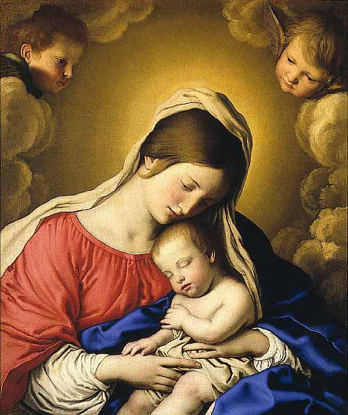Giovan Battista Salvi Sassoferrato Madonna and Child Germany oil painting art
